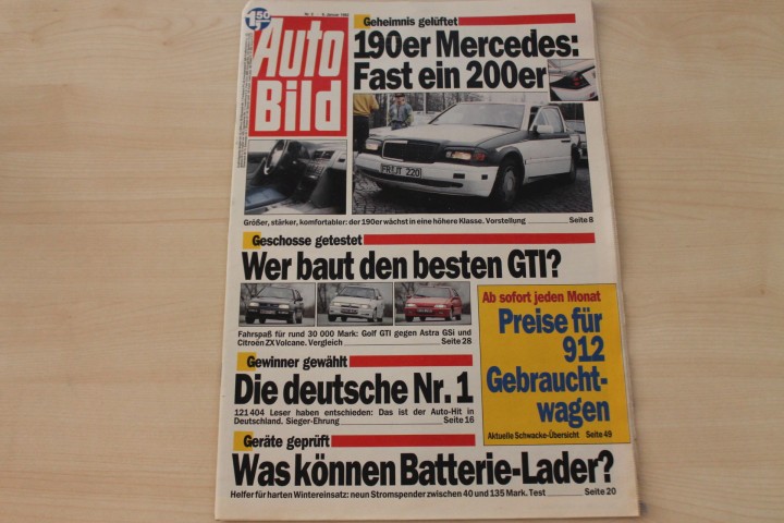 Deckblatt Auto Bild (02/1992)